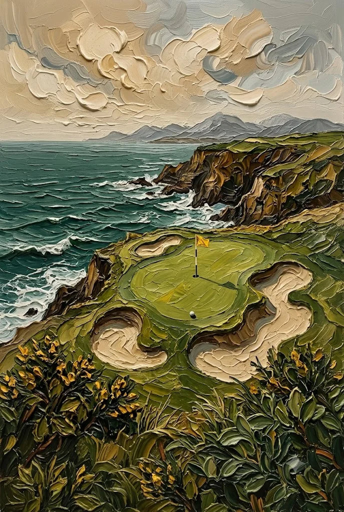 The Painted Cliff - Framed